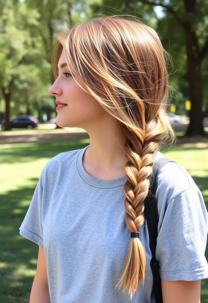 21 Back-to-School Hairstyles That Will Make You the Trendsetter of the Year! - 16. Chic Side Braid