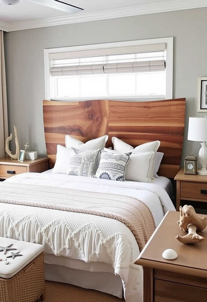 23 Modern Coastal Bedroom Ideas That'll Make You Feel Like You're on Vacation Every Day! - 3. Driftwood Accents