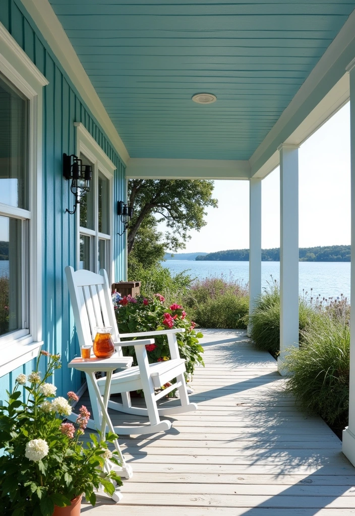 20 Timeless Lake House Paint Colors That Will Make You Want to Move to the Shore! - 1. Serene Sky Blue