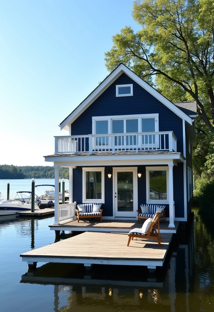 20 Timeless Lake House Paint Colors That Will Make You Want to Move to the Shore! - 3. Classic Nautical Navy