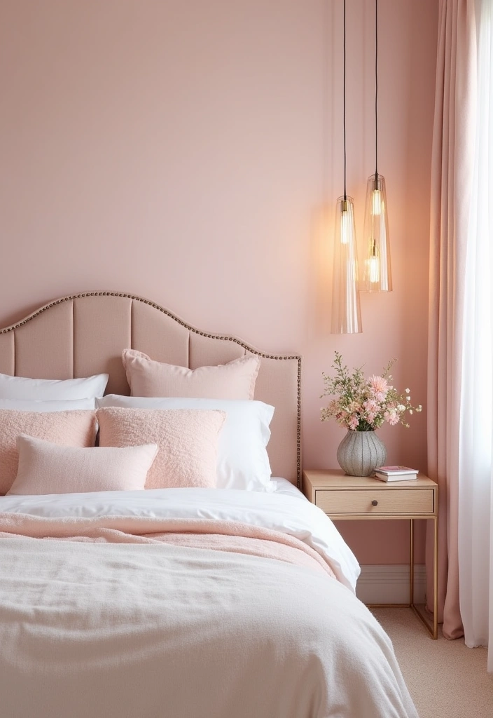 21 Best Paint Colors for Guest Bedroom That Will Make Your Guests Feel Right at Home! - 20. Soft Blush Pink