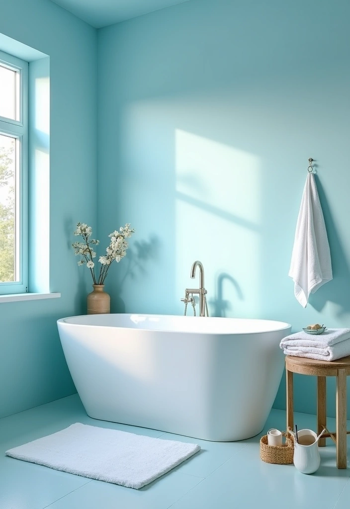 21 Best Paint Colors for North Facing Rooms That Will Transform Your Space! - 14. Ice Blue