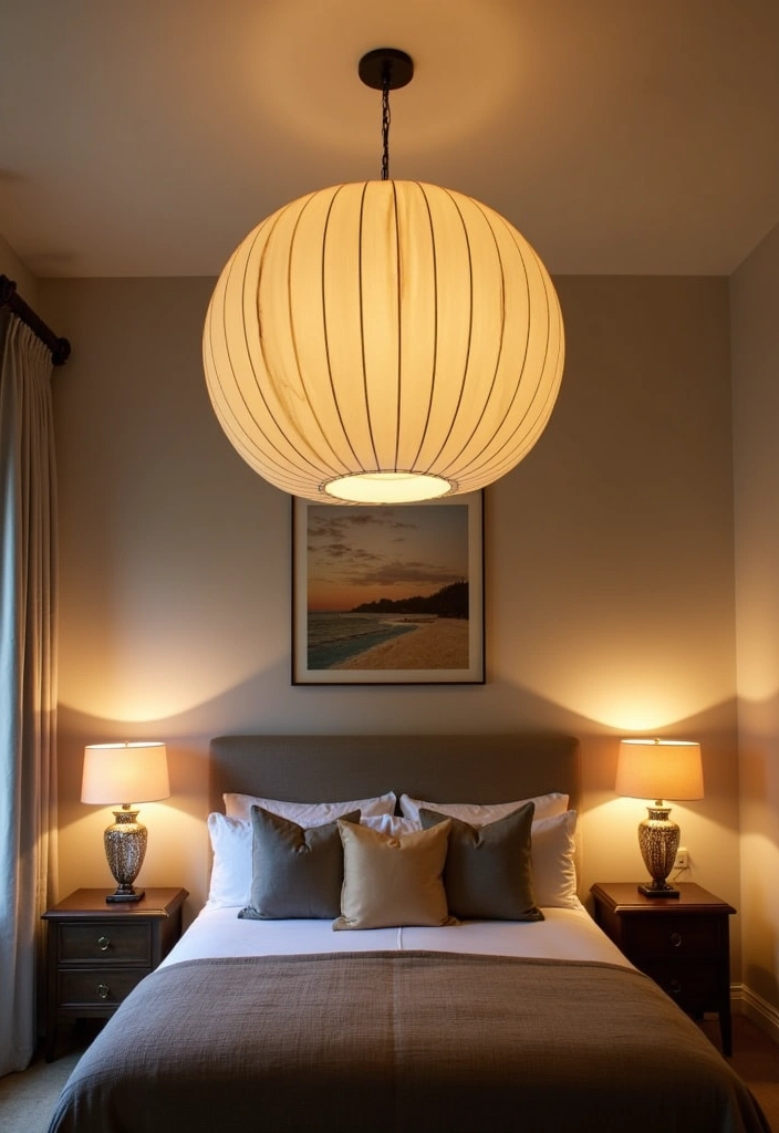 21 Guest Room Ideas That Will Wow Your Visitors - 17. Statement Lighting