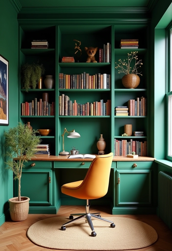 21 Paint Colors That Will Make Your Small Room Feel Like a Mansion! - 17. Forest Green