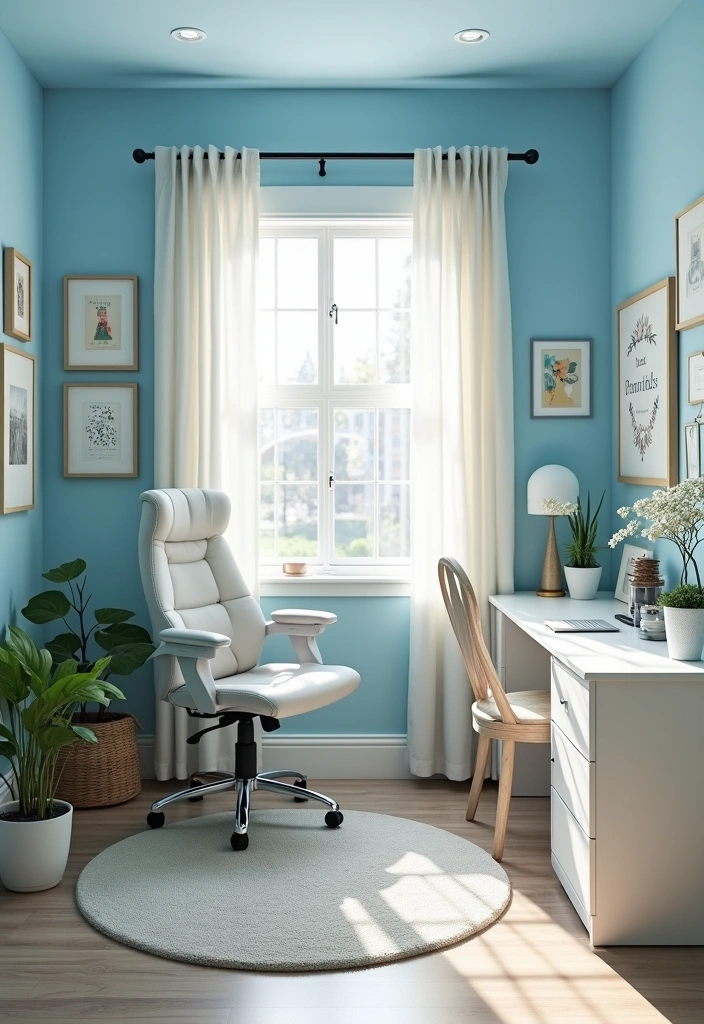 21 Paint Colors That Will Make Your Small Room Feel Like a Mansion! - 4. Sky Blue