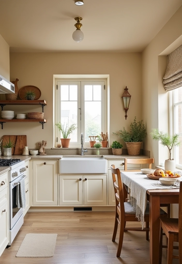 21 Stunning Paint Colors That Will Transform Your White Cabinet Kitchen! - 12. Creamy Beige