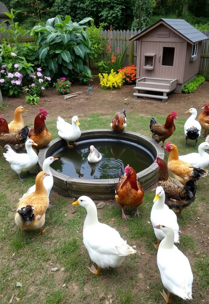 22 Best DIY Duck Enclosure Ideas That Will Make Your Ducks Feel Right at Home! - 5. Chickens and Ducks Joint Enclosure