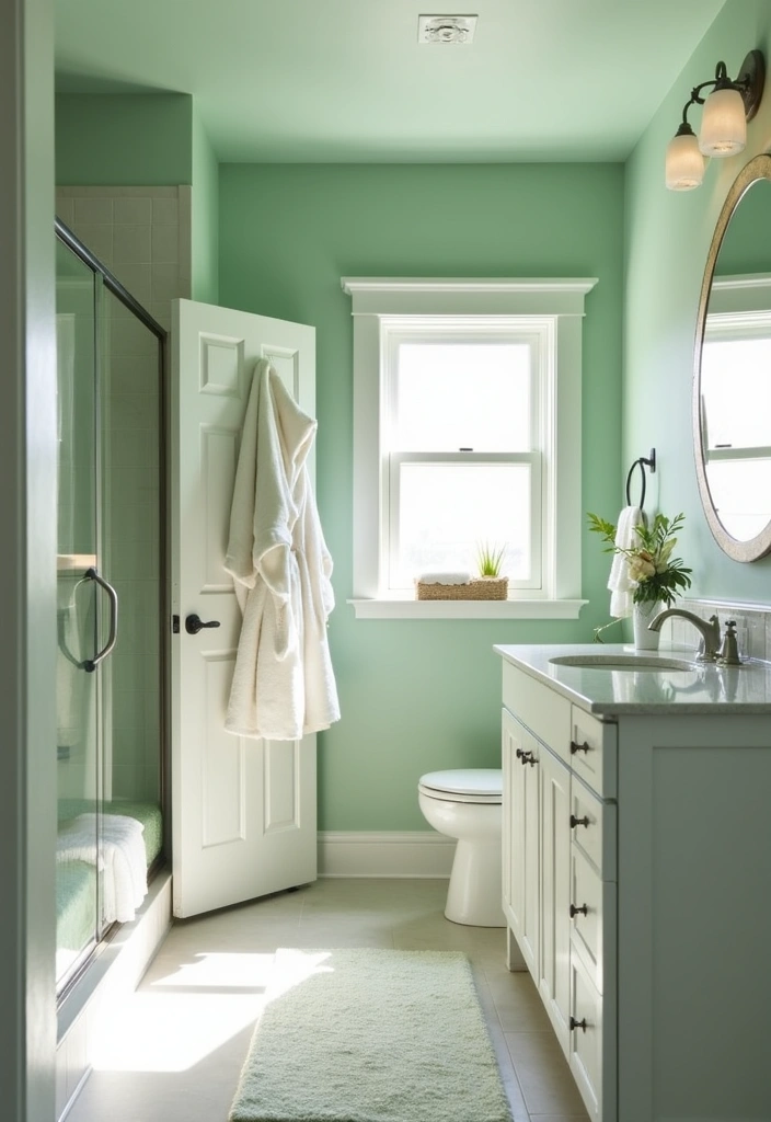 22 Best Paint Colors for Small Spaces That Will Change Everything! - 9. Seafoam Green: Calming Coastal Vibes