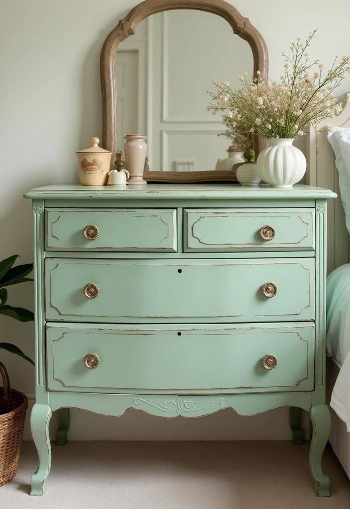 22 Stunning Paint Colors for Wooden Furniture That Will Transform Your Space! - 1. Serene Sage Green