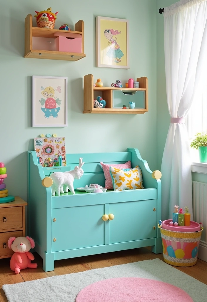 22 Stunning Paint Colors for Wooden Furniture That Will Transform Your Space! - 14. Playful Aqua