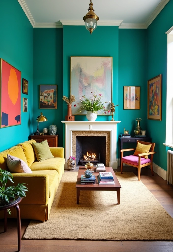 22 Venetian Gold Granite Paint Color Ideas That Will Transform Your Space! - 8. Vibrant Teal