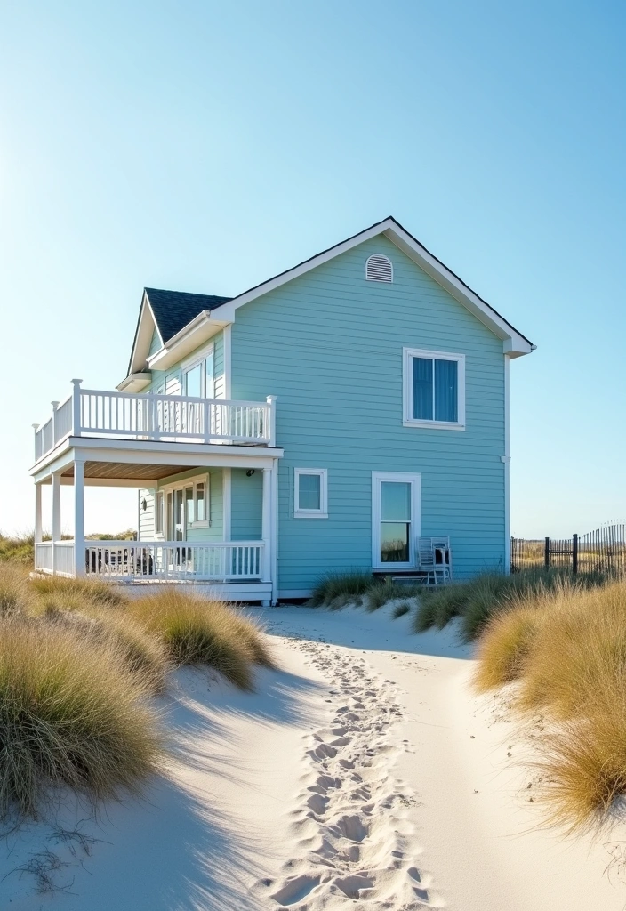 23 Best Paint Colors for Exterior of House That Will Make Your Neighbors Jealous! - 10. Cool Ice Blue