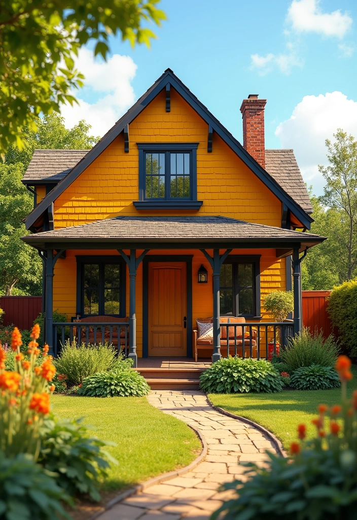 23 Best Paint Colors for Exterior of House That Will Make Your Neighbors Jealous! - 22. Golden Honey