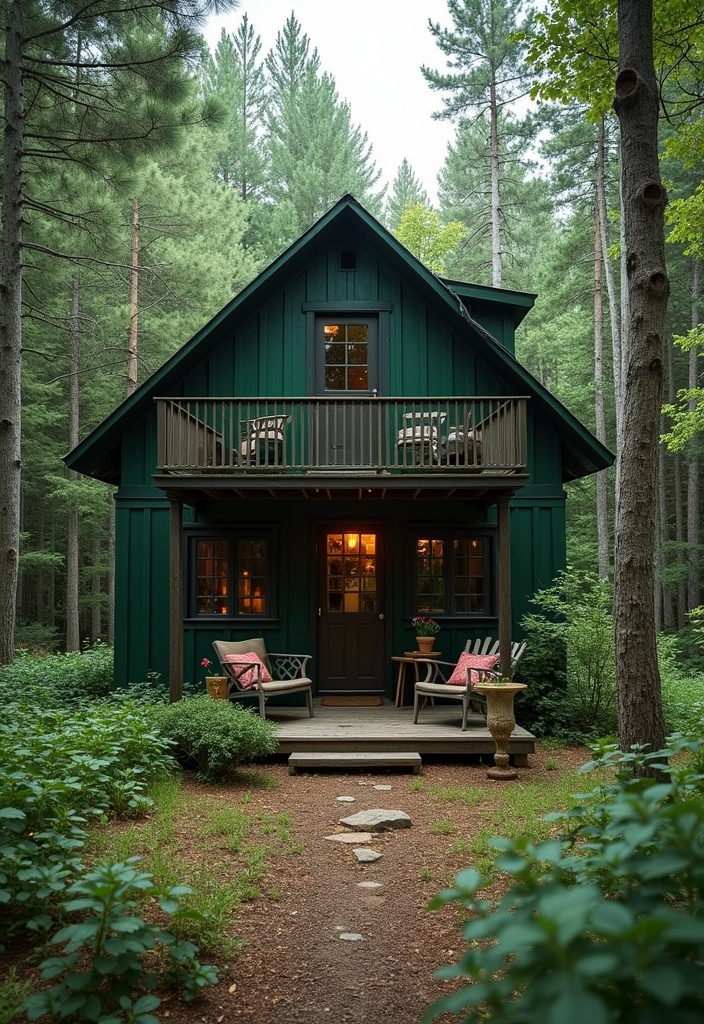 23 Best Paint Colors for Exterior of House That Will Make Your Neighbors Jealous! - 6. Deep Forest Green