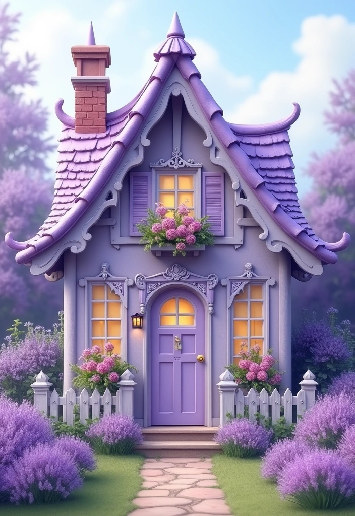 23 Best Paint Colors for Exterior of House That Will Make Your Neighbors Jealous! - 8. Light Lavender