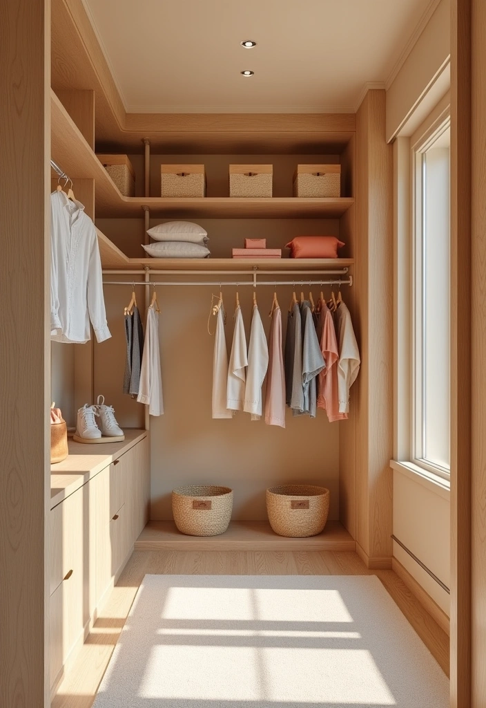 23 Best Paint Colors to Transform Your Closet Into a Stylish Sanctuary! - 14. Peachy Cream: Soft and Inviting