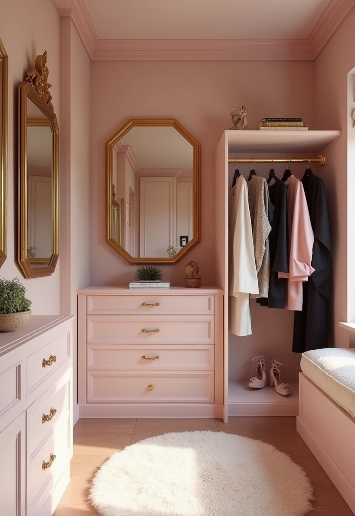 23 Best Paint Colors to Transform Your Closet Into a Stylish Sanctuary! - 2. Blush Pink: A Touch of Elegance