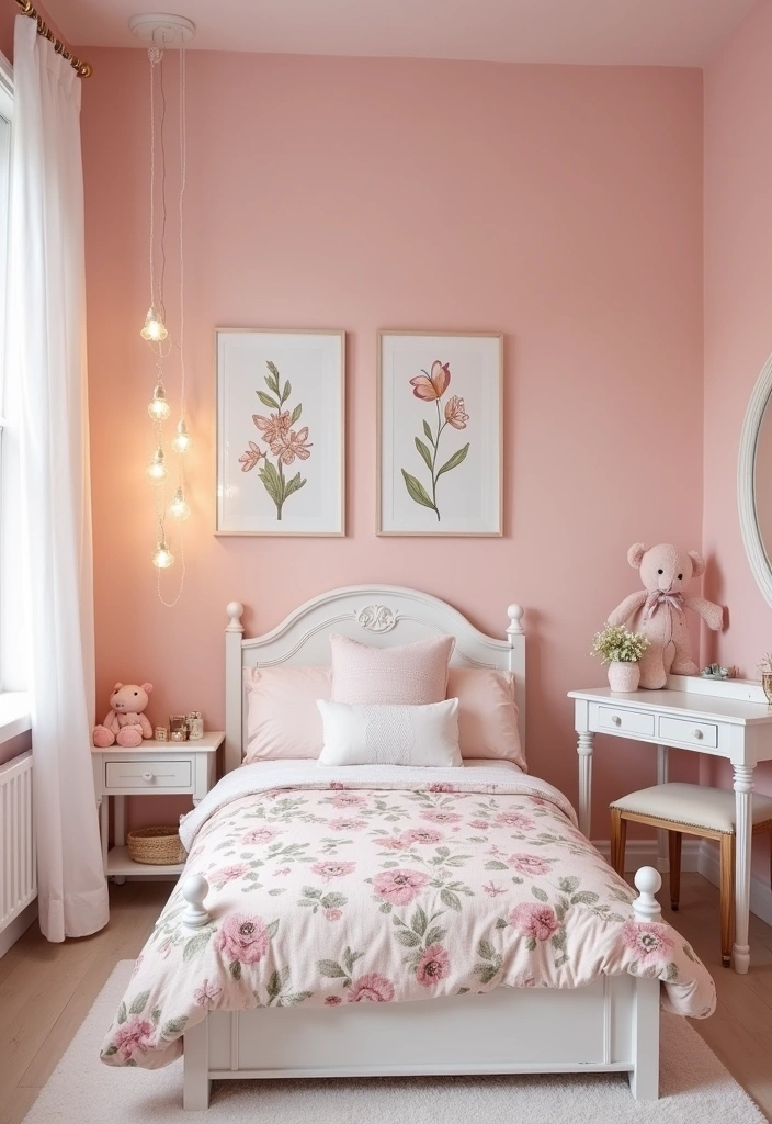 24 Best Paint Colors for Girls Room That'll Make Her Sparkle! - 1. Soft Blush Pink