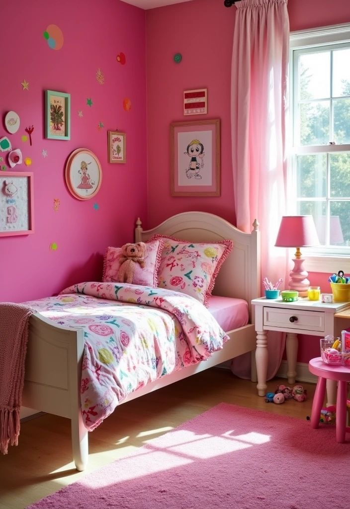 24 Best Paint Colors for Girls Room That'll Make Her Sparkle! - 14. Raspberry Sorbet