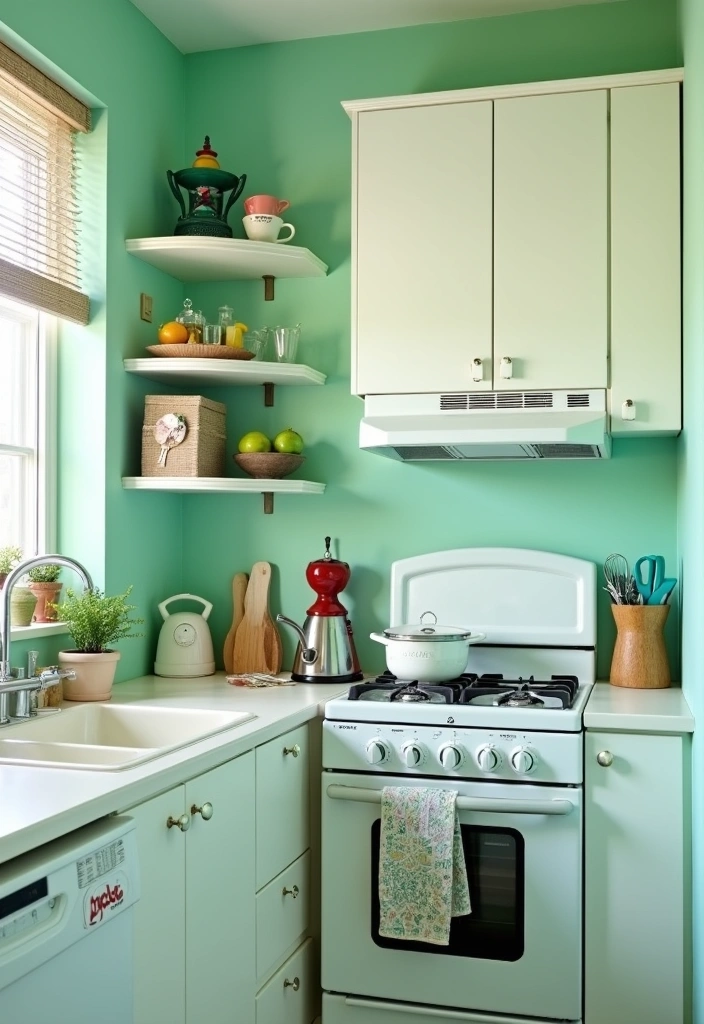 24 Best Paint Colors for Small Kitchen That'll Make You Say 'Wow!' - 7. Mint Green