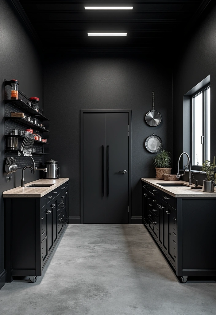 24 Best Paint Colors for Your Garage That Will Blow Your Mind! - 16. Classic Black