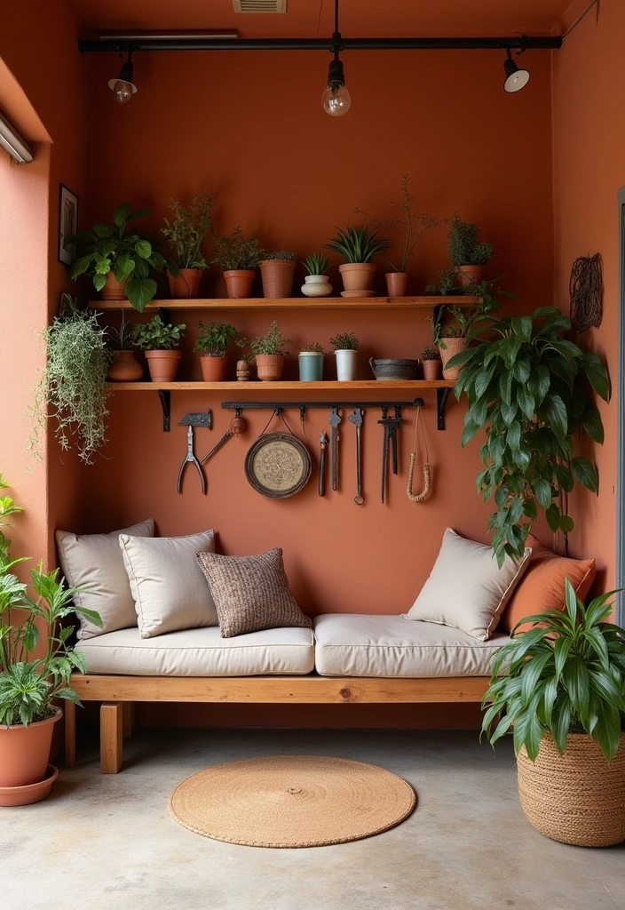 24 Best Paint Colors for Your Garage That Will Blow Your Mind! - 8. Warm Terracotta