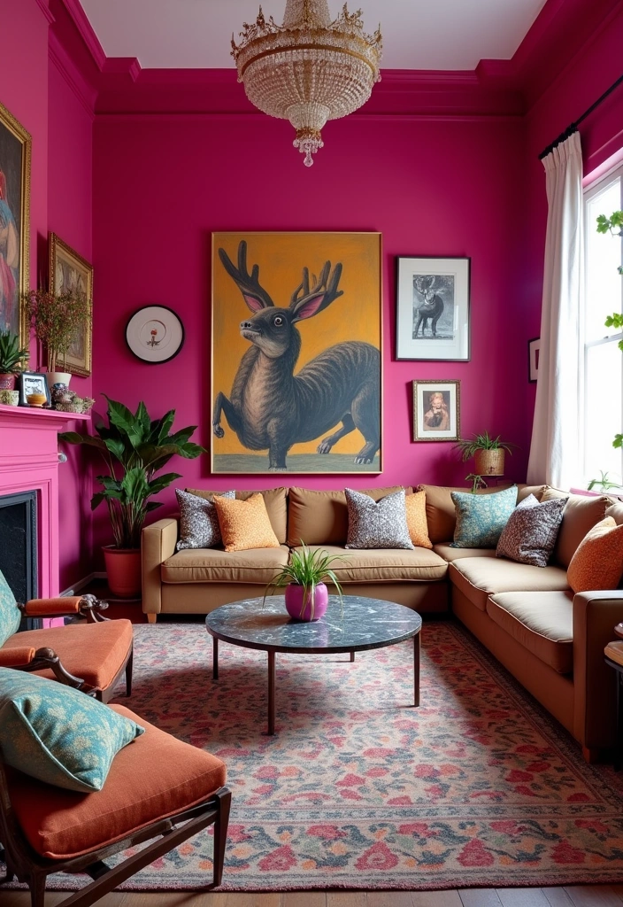 24 Jewel Tone Paint Colors That Will Transform Your Home into a Colorful Oasis! - 9. Vibrant Magenta