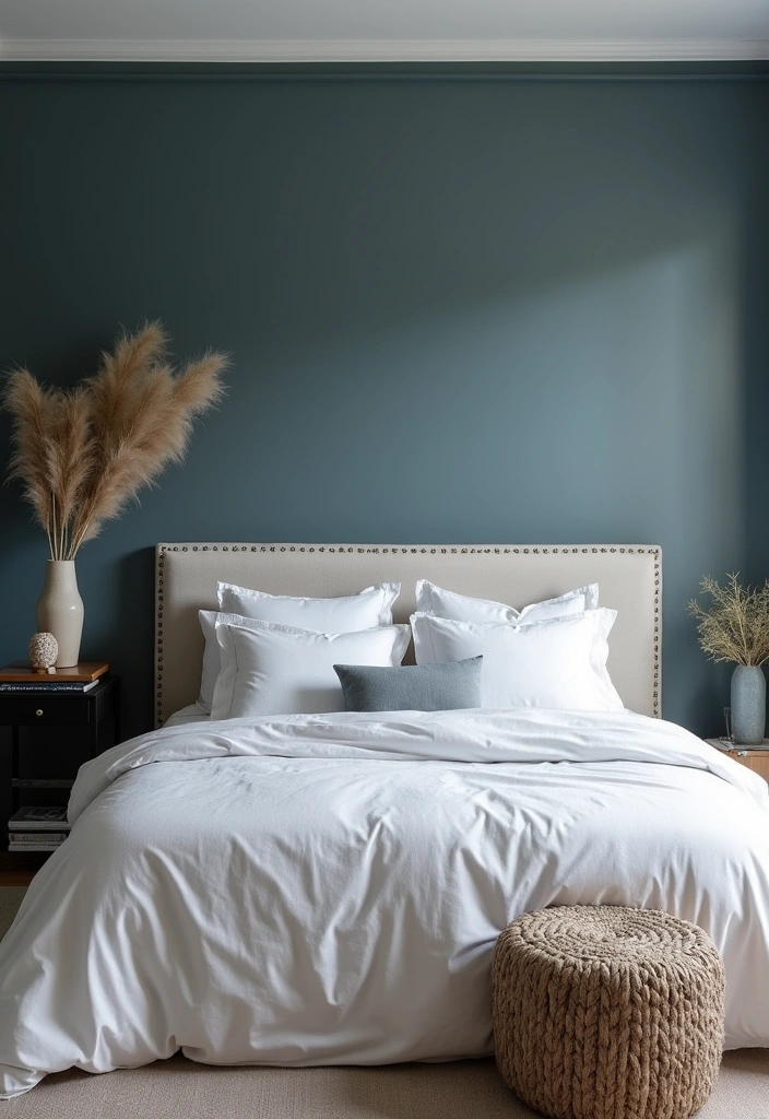 25 Earth Tone Paint Colors for Your Bedroom That Will Transform Your Space Instantly! - 15. Slate Blue: A Calm Retreat