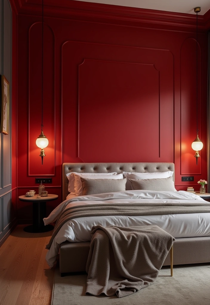 25 Best Paint Colors for Bedroom That Will Transform Your Space - 12. Bold Red