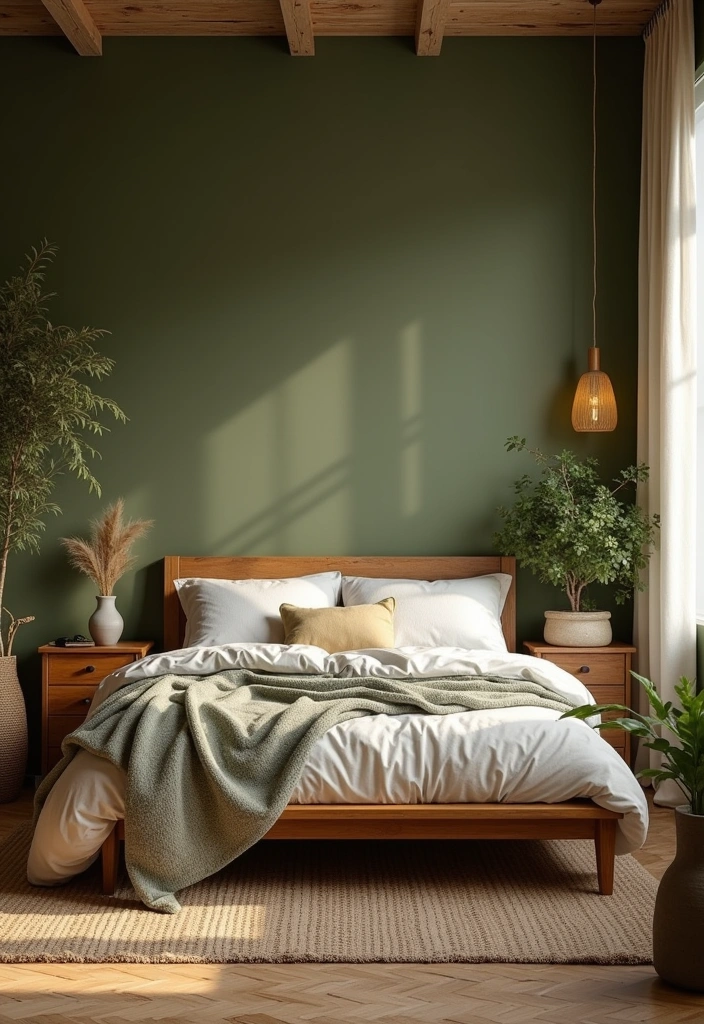 25 Best Paint Colors for Bedroom That Will Transform Your Space - 15. Earthy Olive Green