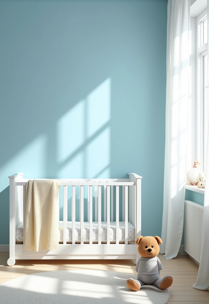 25 Best Paint Colors for Nursery Room That'll Make Your Baby's Space Shine! - 11. Baby Blue