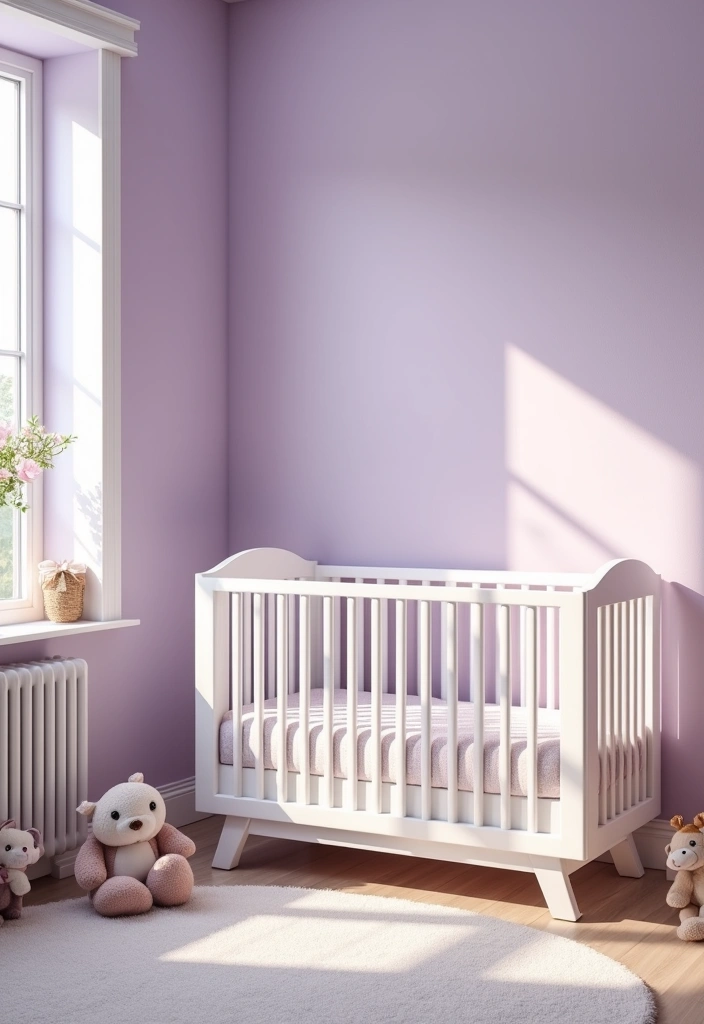 25 Best Paint Colors for Nursery Room That'll Make Your Baby's Space Shine! - 20. Soft Lilac