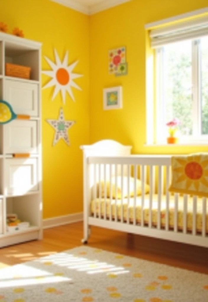 25 Best Paint Colors for Nursery Room That'll Make Your Baby's Space Shine! - 7. Cheerful Yellow