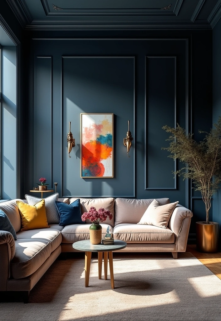 25 Best Paint Colors for West Facing Rooms That Will Transform Your Space! - 10. Deep Navy