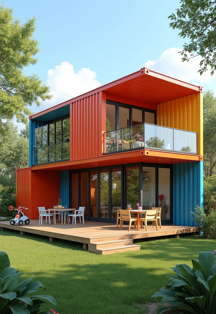 25 Creative Shipping Container Home Design Ideas That Will Leave You Inspired! - 4. Family-Friendly Container Home