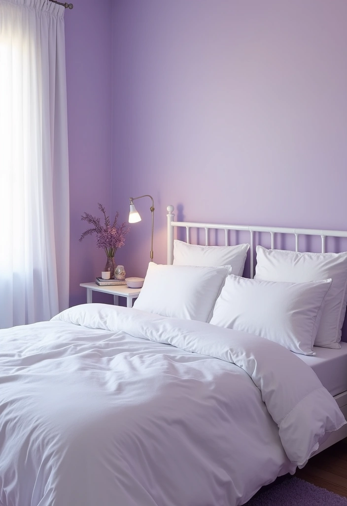 25 Dreamy Shades of Lavender for Bedrooms That Will Transform Your Space! - 14. Moonlight Lavender