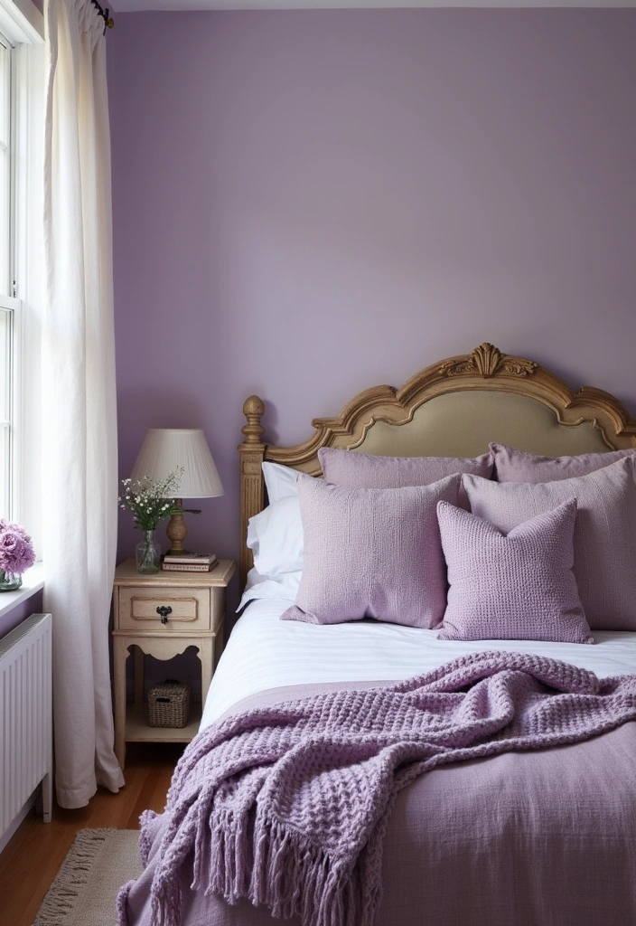 25 Dreamy Shades of Lavender for Bedrooms That Will Transform Your Space! - 4. Dusty Lavender