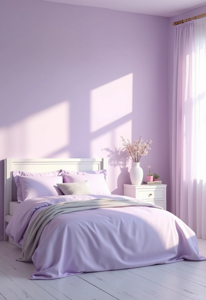 25 Dreamy Shades of Lavender for Bedrooms That Will Transform Your Space! - 7. Pale Lavender