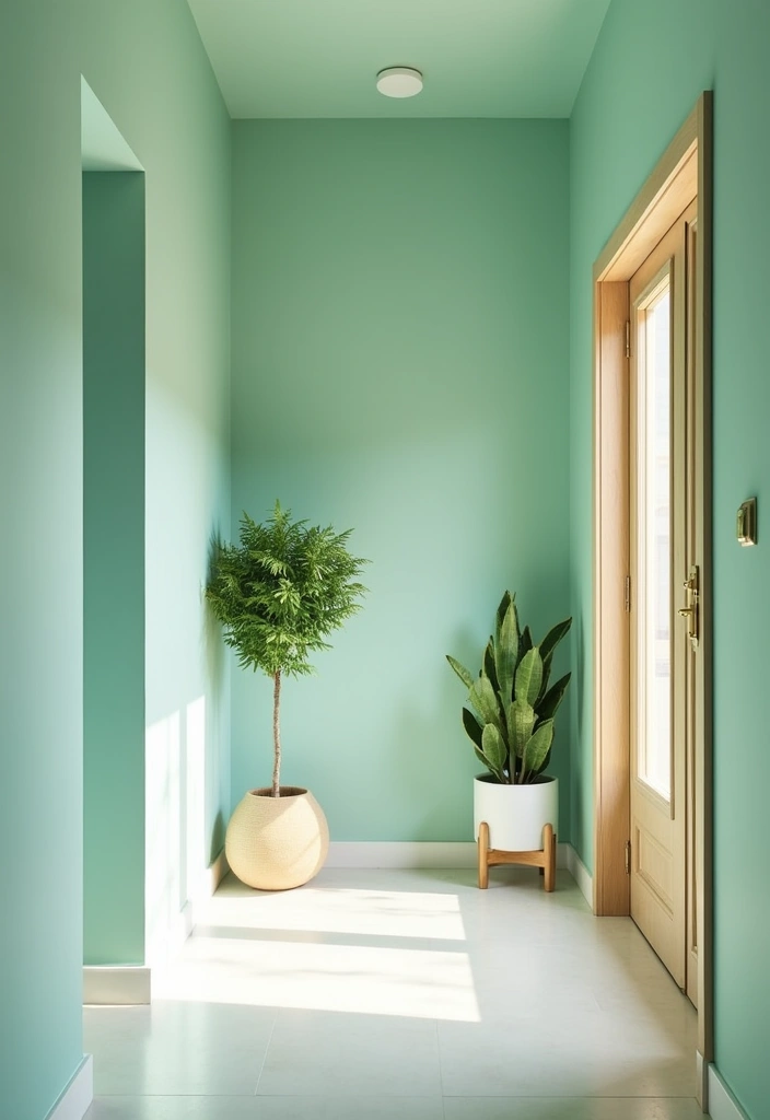 25 Paint Colors for Hallways That Will Make Your Space Shine (You Won't Believe #15!) - 16. Fresh Mint