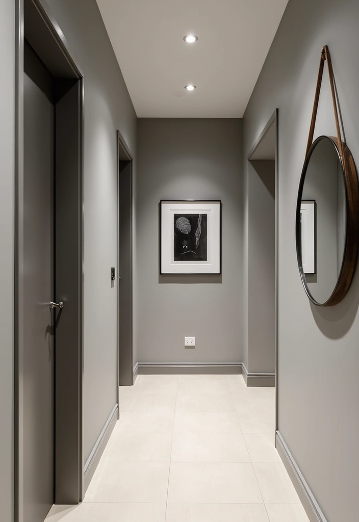 25 Paint Colors for Hallways That Will Make Your Space Shine (You Won't Believe #15!) - 4. Light Gray