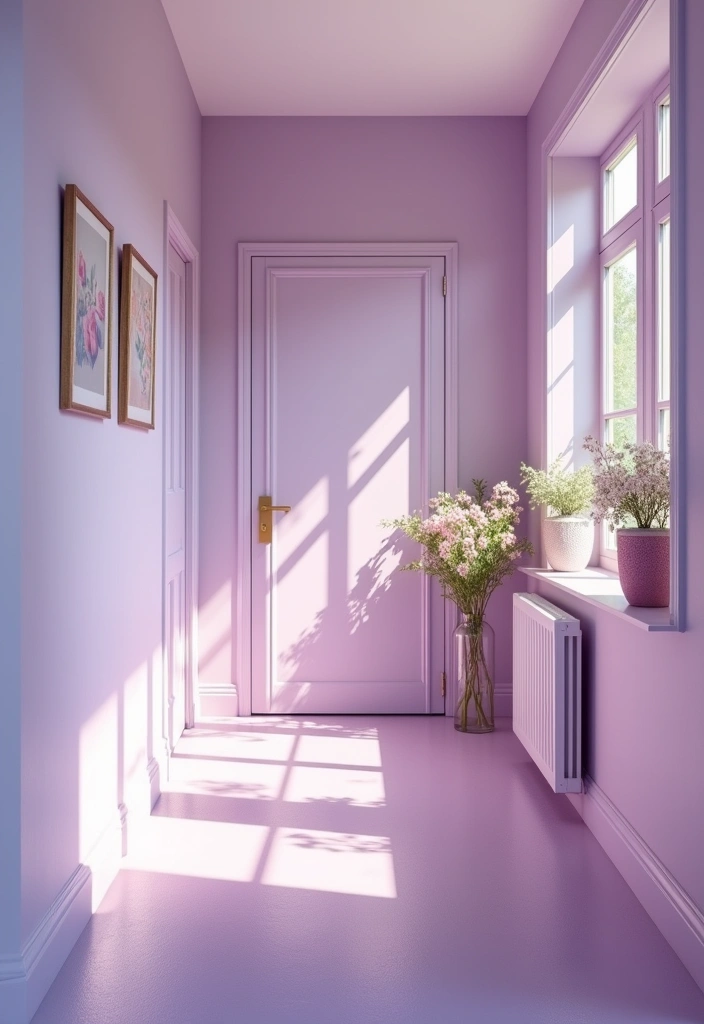 25 Paint Colors for Hallways That Will Make Your Space Shine (You Won't Believe #15!) - 7. Soft Lilac