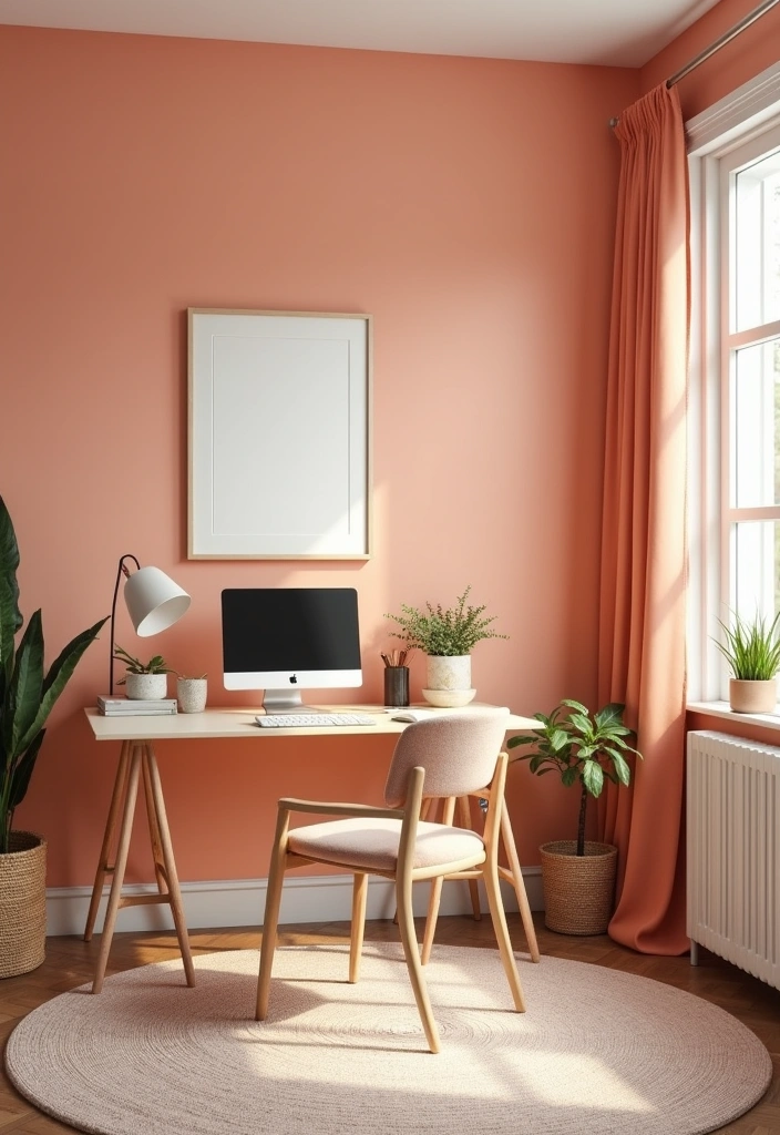 26 Best Benjamin Moore Paint Colors for Your Home Office That'll Boost Your Creativity! - 11. Soft Peach