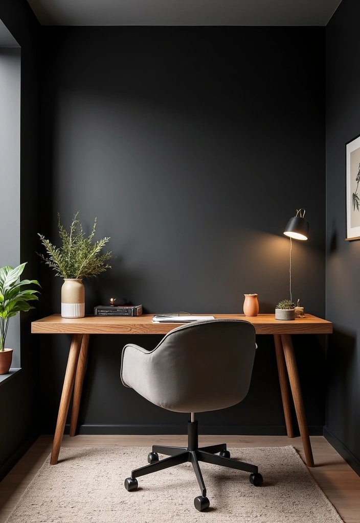 26 Best Benjamin Moore Paint Colors for Your Home Office That'll Boost Your Creativity! - 18. Classic Black