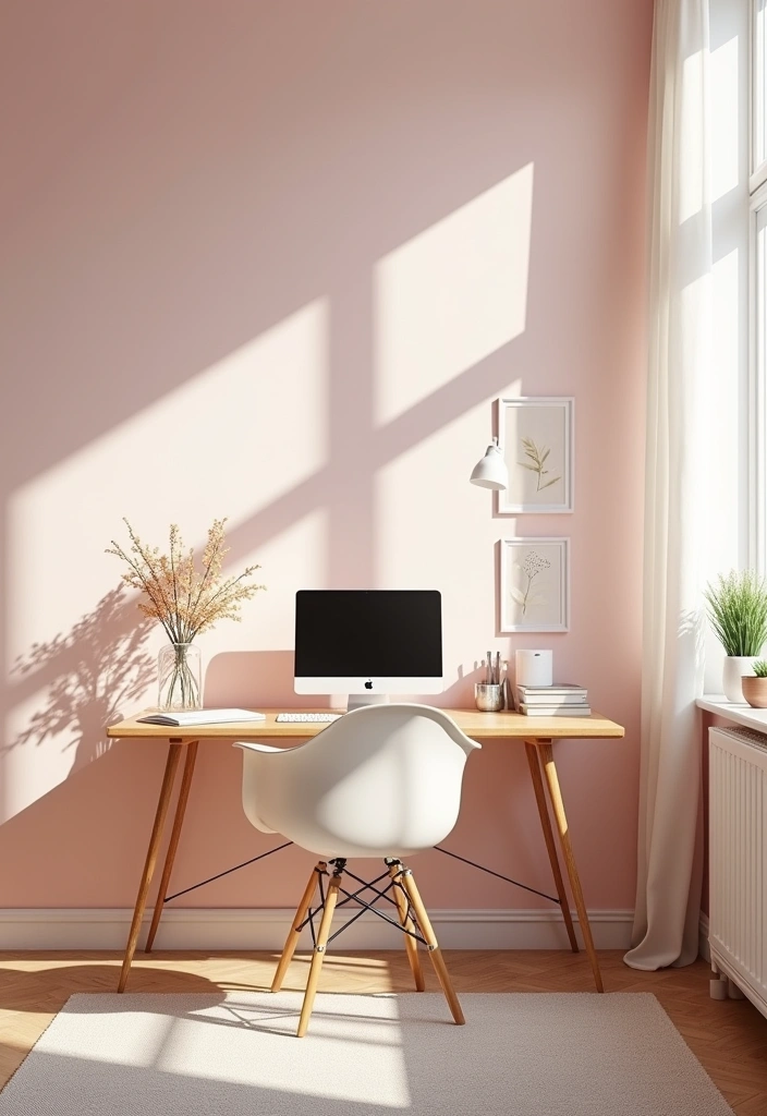 26 Best Benjamin Moore Paint Colors for Your Home Office That'll Boost Your Creativity! - 19. Soft Blush