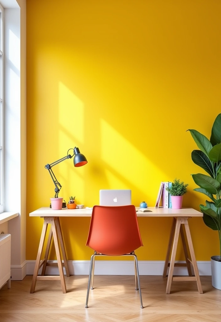 26 Best Benjamin Moore Paint Colors for Your Home Office That'll Boost Your Creativity! - 21. Golden Yellow