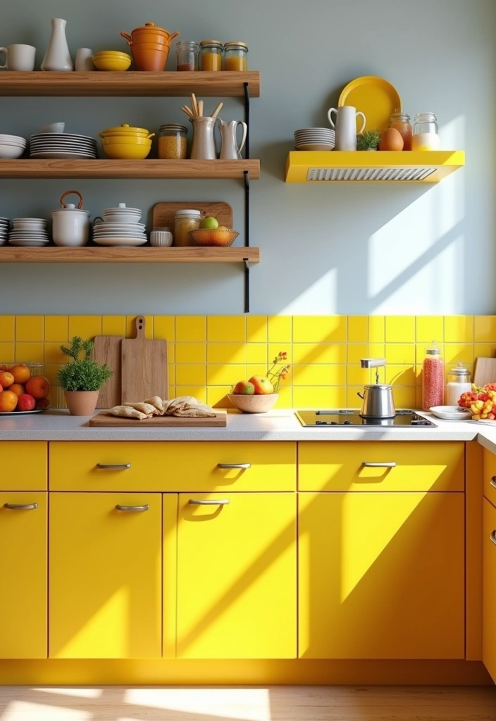 26 Two-Tone Paint Ideas to Elevate Any Room (You Won't Believe #15!) - 5. Bright Yellow and Gray