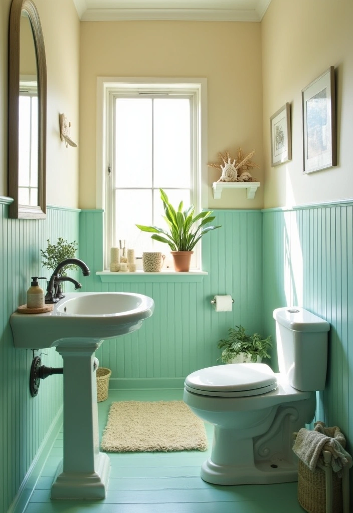 26 Two-Tone Paint Ideas to Elevate Any Room (You Won't Believe #15!) - 9. Cool Teal and Cream