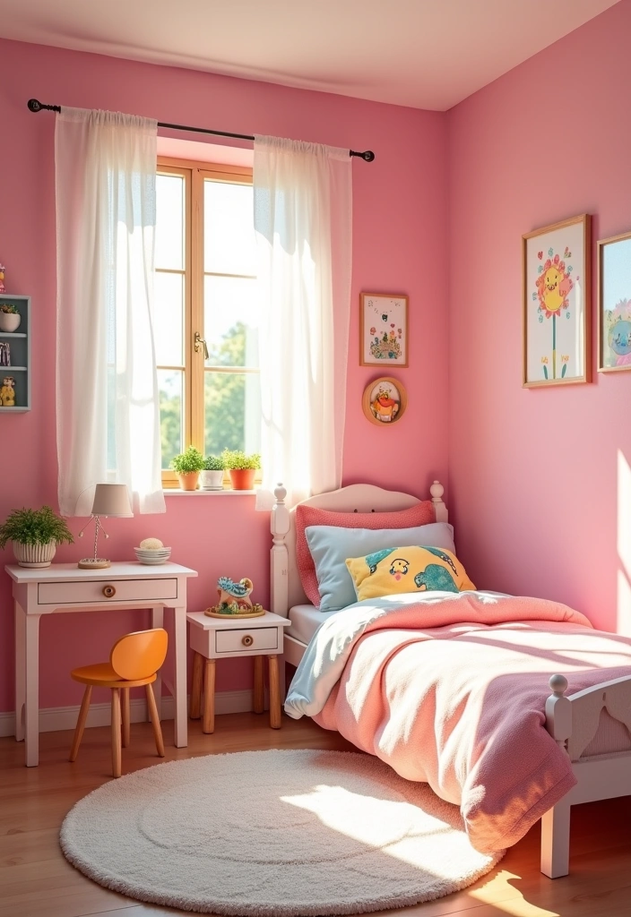 27 Best Paint Colors for East Facing Rooms That Will Brighten Your Mornings! - 16. Cotton Candy Pink