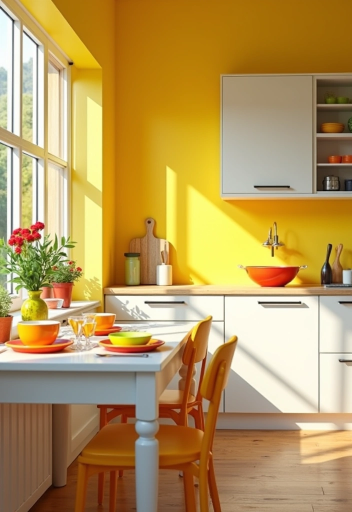 27 Best Paint Colors for East Facing Rooms That Will Brighten Your Mornings! - 7. Sunshine Yellow