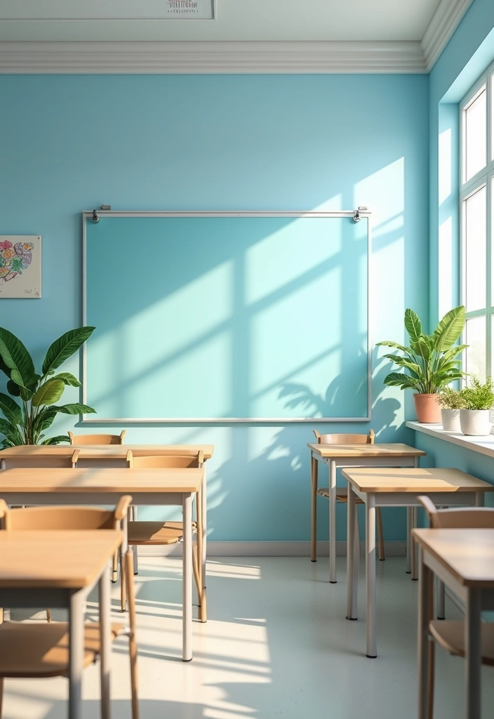 27 Best Paint Colors for a Classroom That Will Inspire Learning! - 1. Sky Blue: The Calm of the Sky